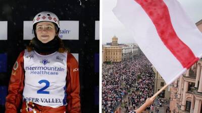 Aliaksandra Ramanouskaya: Belarusian skier and Lukashenko critic fined over protest - euronews.com - Beijing - Belarus - Poland -  Minsk -  Tokyo