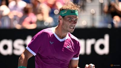 Roger Federer - Rafael Nadal - Karen Khachanov - Benjamin Bonzi - Roland Garros - Novak Djokovic - Nadal cruises past Hanfmann into Australian Open third round - channelnewsasia.com - Russia - France - Germany - Switzerland - Australia