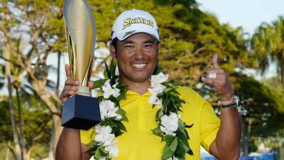 Matt York - Russell Henley - Hideki Matsuyama - Hideki Matsuyama caps big rally with eagle to win Sony in playoff - foxnews.com - Japan