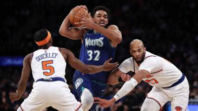 Immanuel Quickley - Karl-Anthony Towns' three-point play helps Wolves edge Knicks 112-110 - foxnews.com - New York -  New York -  Karl-Anthony - state Minnesota - state New Jersey - county Walker