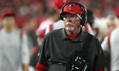 Bruce Arians - Buccaneers coach Bruce Arians fined $50,000 for slapping own player - theguardian.com - county Eagle - county Adams - county Andrew