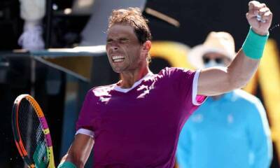 Roger Federer - Rafael Nadal - Rafael Nadal revels in Australian Open return to sweep past Yannick Hanfmann - theguardian.com - France - Spain - Australia - Abu Dhabi - Melbourne