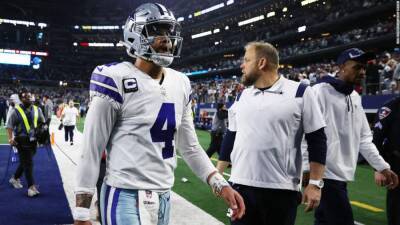 Dak Prescott: Dallas Cowboys star apologizes for praising fans who threw trash at officials after playoff loss - edition.cnn.com - San Francisco -  San Francisco - state Texas - county Arlington