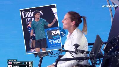 Andy Murray - Taro Daniel - 'Dangerous work' - Taro Daniel almost hits umpire with wild return of Andy Murray serve at Australian Open - eurosport.com - Italy - Australia - Japan