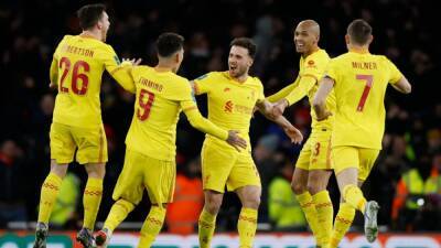 Mikel Arteta - Alexandre Lacazette - Diogo Jota - El Liverpool - Sin Salah ni Mané, Jota mete al Liverpool en la final - en.as.com