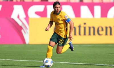 Sam Kerr - Tim Cahill - Hayley Raso - Caitlin Foord - Mary Fowler - Record-breaker Sam Kerr moves out on her own after remarkable Matildas scoreline - theguardian.com - Australia - Indonesia