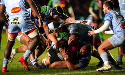 Eddie Jones - Marcus Smith - Alex Dombrandt - Joe Marler - Joe Marchant - Louis Lynagh - Alex Dombrandt’s late heroics earn Harlequins thrilling win over Castres - theguardian.com - France - Scotland