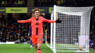 Pritha Sarkar - Peter Hall - Josh Sargent - Emmanuel Dennis - Juraj Kucka - Sargent double helps Norwich climb out of relegation zone with win at Watford - channelnewsasia.com - Britain - Usa -  Norwich