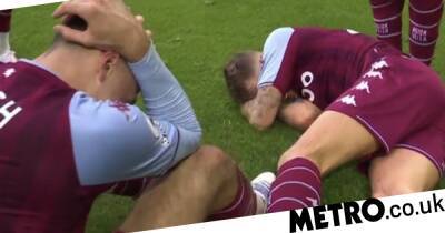 Rafa Benitez - Duncan Ferguson - Wayne Rooney - Aston Villa - Anthony Martial - Jermaine Jenas - Lucas Digne - ‘It’s disgusting!’ Jermaine Jenas hits out at Everton fans after Lucas Digne is struck by a bottle thrown from crowd - metro.co.uk - Manchester - France - Jordan