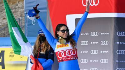 Sofia Goggia - Ester Ledecka - Corinne Suter - Mikaela Shiffrin - Sofia Goggia of Italy overcomes windy conditions to earn another downhill victory in Cortina d'Ampezzo - eurosport.com - Italy - Usa - Beijing - Austria - Czech Republic