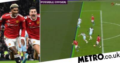 Luis Suarez - Anthony Martial - Marcus Rashford - Steven Gerrard - David Moyes - Edinson Cavani - VAR check shows Edinson Cavani was onside for Manchester United’s winning goal vs West Ham - metro.co.uk - Manchester