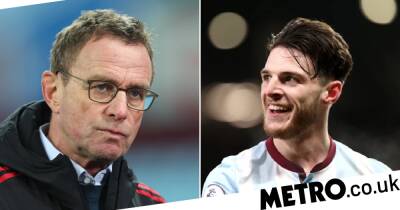 Ralf Rangnick - Marcus Rashford - David Moyes - Red Devils - Ralf Rangnick disagrees with Declan Rice after Man Utd’s dramatic win against West Ham - metro.co.uk - Manchester