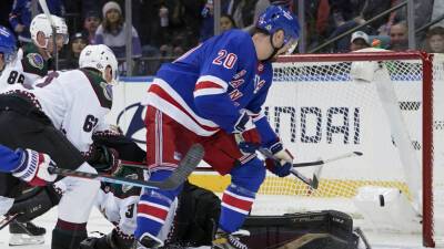 Chris Kreider - Jacob Trouba - Igor Shesterkin - Chris Kreider's hat trick powers Rangers to 7-3 win over Coyotes - foxnews.com - New York -  New York - state Arizona