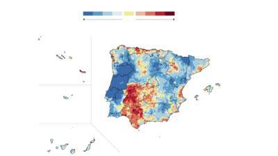 El mapa del cáncer de España y Portugal tiene sorprendentes patrones en los dos países - en.as.com - Portugal - Madrid -  Lisboa
