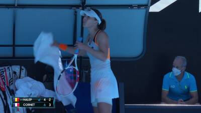 Simona Halep - Elise Mertens - Danielle Collins - 'It's insane, it's inhumane' - Alize Cornet upset at umpire over towel in searing heat at Australian Open - eurosport.com - France - Usa - Australia - Romania