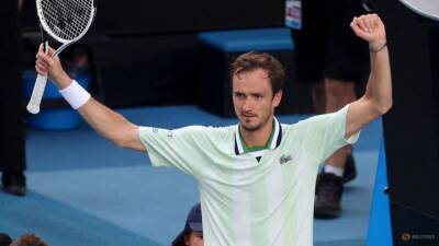 Maxime Cressy - Medvedev loses temper but wins match to reach quarter-finals - channelnewsasia.com - Russia - France - Usa - Australia