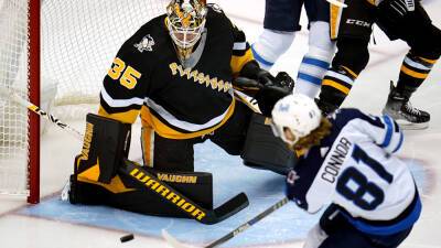 Tristan Jarry - Kyle Connor - Penguins rally to edge road-weary Jets in a shootout - foxnews.com -  Pittsburgh - county Crosby