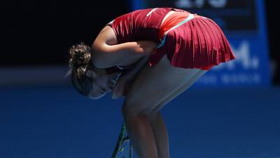 Madison Keys marches onto the Australian Open semi-finals as Barbora Krejcikova falls ill on court