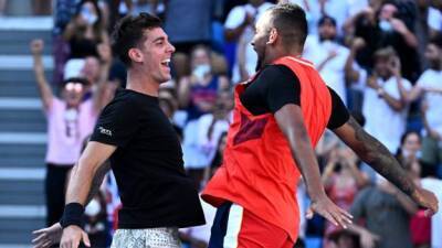 Nick Kyrgios - Marcel Granollers - Australian Open: Nick Kyrgios and Thanasi Kokkinakis thrill crowd & reach doubles semi-final - bbc.com - Australia