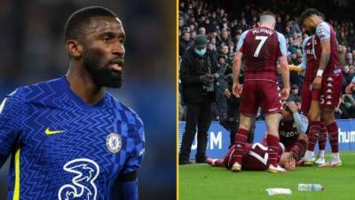 Antonio Rudiger - Lucas Digne - Matty Cash - Crowd trouble: Premier League to speak with FA, EFL and police amid rise in fan disorder - bbc.com - Britain - Manchester
