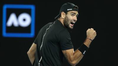 Roger Federer - Rafael Nadal - Denis Shapovalov - Matteo Berrettini - Matteo Berrettini to face Rafael Nadal in Australian Open semifinals after outlasting Gaël Monfils - abc.net.au - Spain - Italy - Usa - Australia