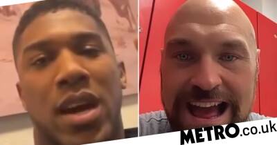 Anthony Joshua - Oleksandr Usyk - Tyson Fury - Tyson Fury aims fresh dig at ‘cowards’ Anthony Joshua and Dillian Whyte - metro.co.uk - Ukraine - Usa