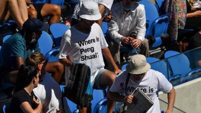 Australian Open: Fans allowed to wear 'Where is Peng Shuai?' T-shirts after backlash