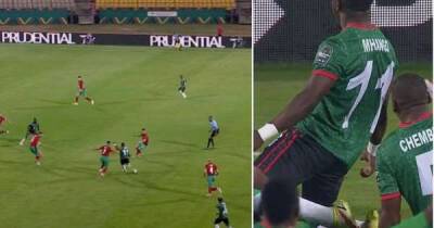 Malawi's Gabadinho Mhango just stunned Morocco with the most outrageous 40-yard goal - msn.com - Morocco - Malawi