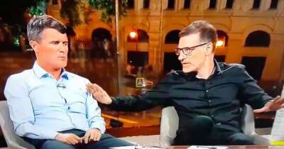 Roy Keane - Roy Keane's reaction when Slaven Bilic touched his shoulder live on air was priceless - msn.com - Manchester - Croatia - Nigeria