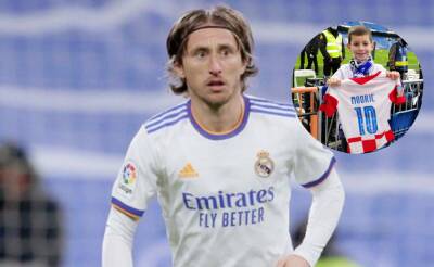 Luka Modric - La petición del padre del niño al que Luka Modric le dio la camiseta en el Santiago Bernabéu - en.as.com -  Santiago