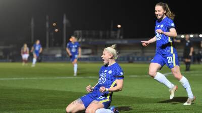Pernille Harder - Erin Cuthbert - Fran Kirby - Bethany England - Bethany England and Erin Cuthbert fire Chelsea to win over West Ham to move second in Women's Super League table - eurosport.com