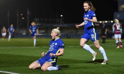 Emma Hayes - Erin Cuthbert - Fran Kirby - Beth England - Emma Hayes praises Beth England impact after Chelsea see off West Ham - theguardian.com - Manchester