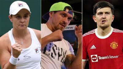 Cristiano Ronaldo - Thomas Tuchel - Mark Wood - Ash Barty - Sergio Perez - Heather Knight - Jonny Bairstow - Conor Macgregor - Ian Poulter - Lee Westwood - James Maddison - Michael Van-Gerwen - Peter Wright - Lando Norris - Barty bats, Usyk chills and Maguire tees off – Wednesday’s sporting social - bt.com - Dubai - Jordan