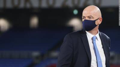 Gianni Infantino - Lilian Thuram - Axel Witsel - Andrea Radrizzani - Gianni Infantino: FIFA president says his comments about refugees 'crossing the Mediterranean' were 'misinterpreted' - edition.cnn.com - Manchester - Qatar - Afghanistan