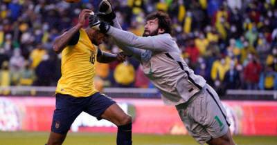 Keir Starmer - VAR saves Alisson twice after two red cards in Brazil draw - msn.com - Brazil - Egypt - Ecuador