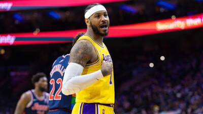 Joel Embiid - Carmelo Anthony - Los Angeles Lakers' Carmelo Anthony calls fans' taunting in loss to Sixers 'unacceptable' - espn.com - Los Angeles -  Los Angeles - county Wells