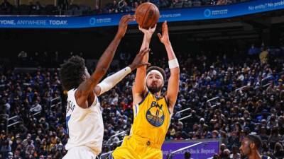 Andrew Wiggins - Steve Kerr - Golden State Warriors get 'good indicator' of potential as Klay Thompson, Stephen Curry click in win - espn.com - San Francisco - Jordan - state Minnesota