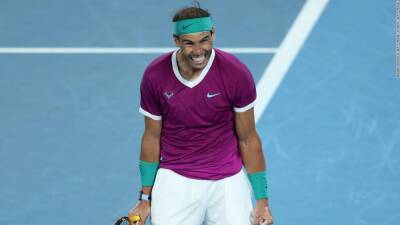 Roger Federer - Rafael Nadal - Matteo Berrettini - Rafael Nadal is one win away from record-breaking grand slam title after reaching Australian Open final - edition.cnn.com - Serbia - Italy - Usa - Australia