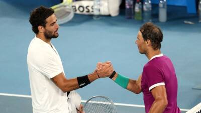 Locker room chat with Nadal a comfort for beaten Berrettini