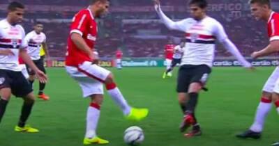 Kaka being rudely nutmegged and then congratulating the player shows what a class act he was - msn.com - Italy - Brazil -  Orlando