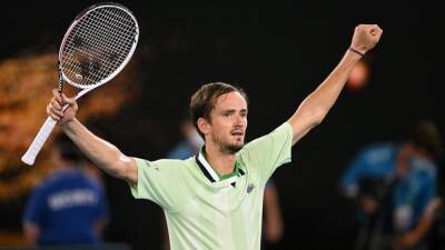 Pugnacious Daniil Medvedev overpowers Stefanos Tsitsipas at Australian Open