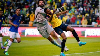Gianni Infantino - Alisson: Brazil goalkeeper hails VAR after two red cards rescinded - edition.cnn.com - Brazil - Colombia - Ecuador
