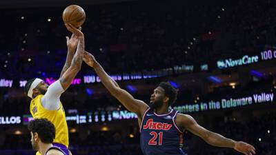 Anthony Davis - Joel Embiid - Tobias Harris - Doc Rivers - Joel Embiid scores 26 points, leads 76ers past Lakers - foxnews.com - Los Angeles -  Los Angeles -  Philadelphia