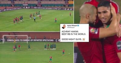 AFCON: Achraf Hakimi's free-kick vs Malawi was so good that Kylian Mbappe just had to react
