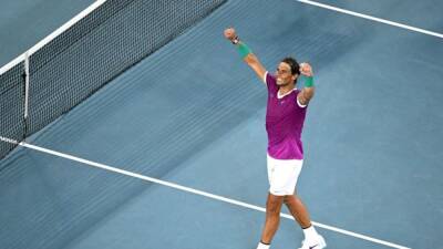 Roger Federer - Rafa Nadal - Matteo Berrettini - Emotional Nadal stands one win away from record 21st major - channelnewsasia.com - Italy - Australia