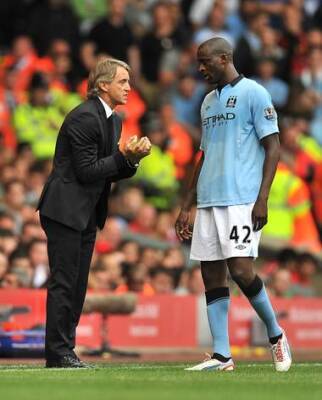 Sergio Aguero - Micah Richards - Roberto Mancini Told His Manchester City Title-Winning Squad They Were 'S**t' Without Yaya Toure - sportbible.com - Manchester - Italy - Ivory Coast -  But