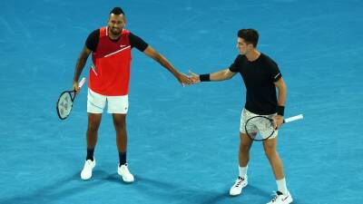 Australian Open live blog: Nick Kyrgios and Thanasi Kokkinakis take on Matthew Ebden and Max Purcell in doubles final after Ash Barty's historic title