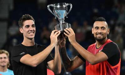 Nick Kyrgios - Ash Barty - Matthew Ebden - Max Purcell - Kyrgios and Kokkinakis secure doubles title to cap remarkable Australian Open campaign - theguardian.com - Australia