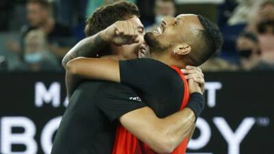 Australian Open: Nick Kyrgios and Thanasi Kokkinakis win maiden Grand Slam title
