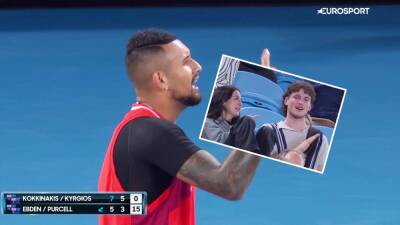 'Get him out!' - Nick Kyrgios demands fan is chucked out in doubles final drama at Australian Open